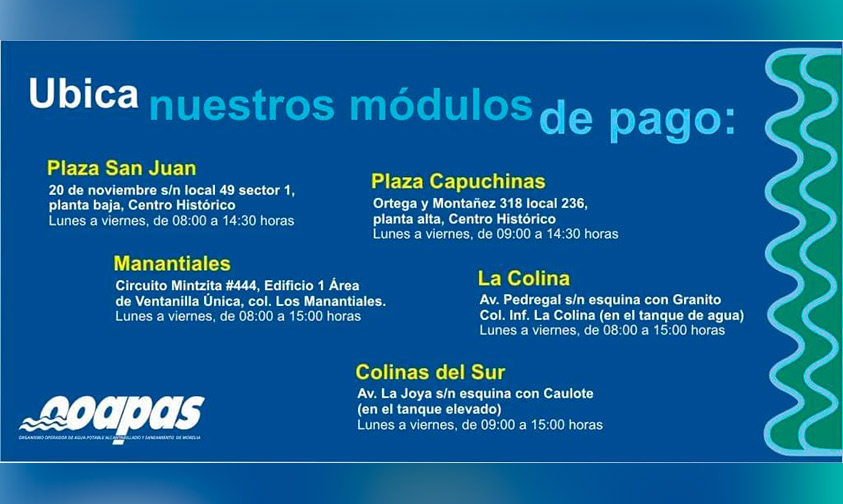 módulos-de-pago-Morelia-agua
