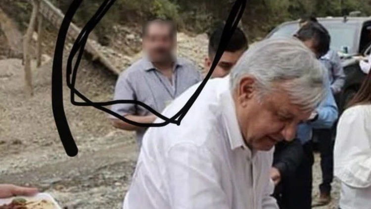 La foto que circuló en redes ayer, AMLO asegura que es falsa