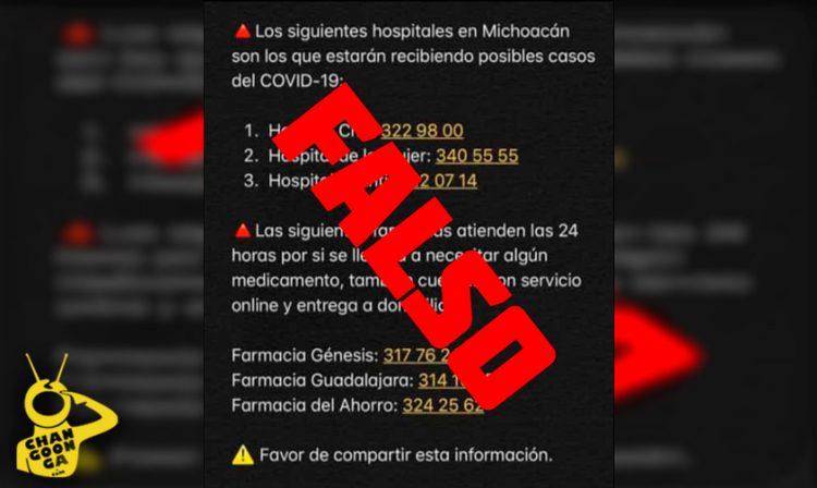 #Morelia Desmienten Lista De Hospitales Para Hacer Pruebas De COVID-19