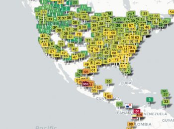 Calidad de Aire en Norteamérica 