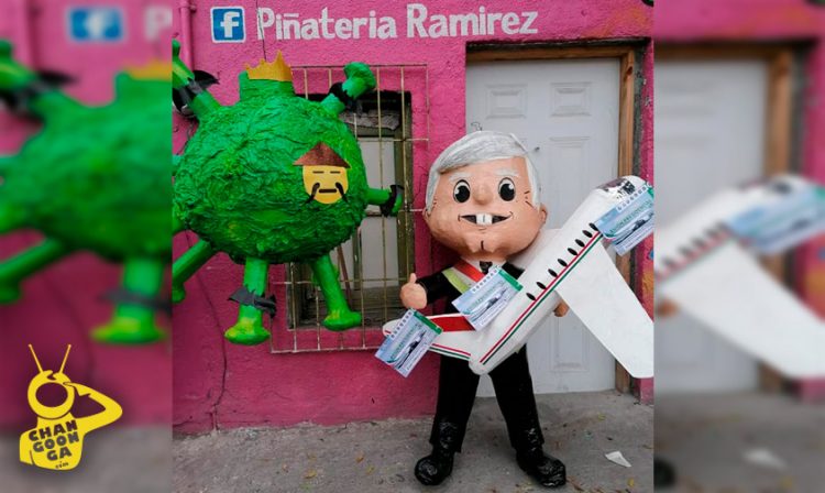 Piñata de AMLO y coronavirus 