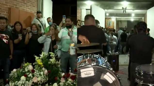 En México: Hacen Funeral Con Banda, Chela Y Abrazos A Fallecido Por COVID-19