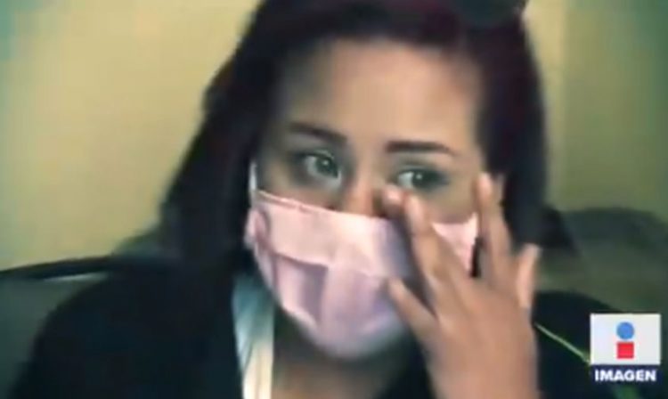 Claudia Hernández enfermera agregida. Captura Imagen Televisión