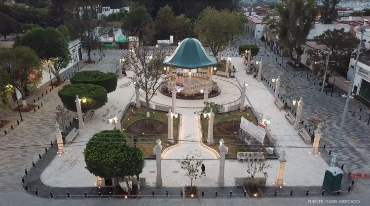 Finalmente concluyó la intervención en la Plaza Rey Netzahualcoyotl, de Santa María de Guido