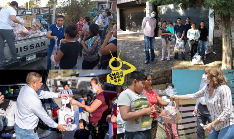 #Michoacán Diputados Arremeten VS Compañeros Que Dan Despensas Pa’ Publicitarse