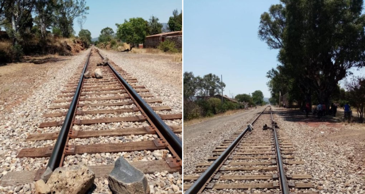 #Michoacán Normalistas Bloquean Vías Del Tren, Exigen Liberación De Compañero