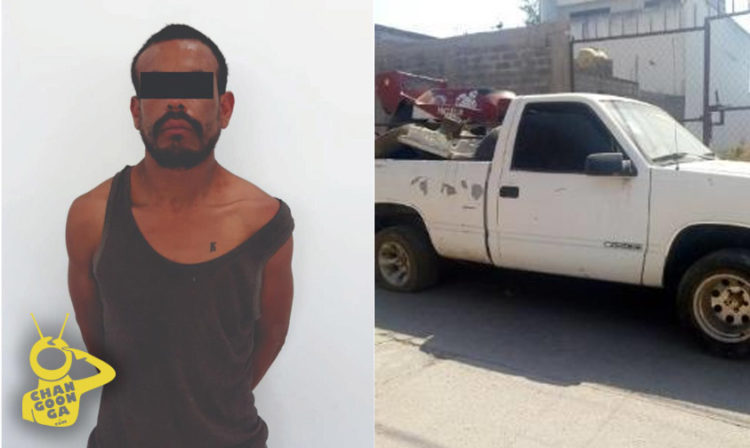 #Michoacán Tipo Golpea A Abuelito Para Quitarle Camioneta, Policía Lo Agarra
