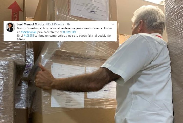 Mireles Presume Madrugó Para Empezar Entrega De Ventiladores En Michoacán Para COVID 19