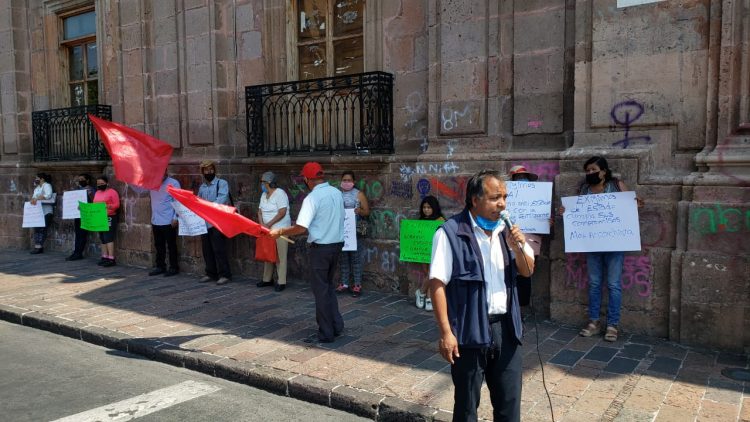 #Morelia Antorchistas Se Manifiestan En Centro; Exigen Fertilizante Que No Reciben Desde 2018