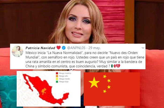 Paty Navidad Asegura Que Mapa De Semáforos En México Es Bandera Socialista De China