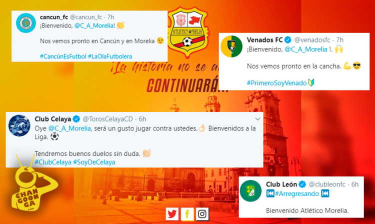 Equipos De Fútbol Dan La Bienvenida A Atlético Morelia