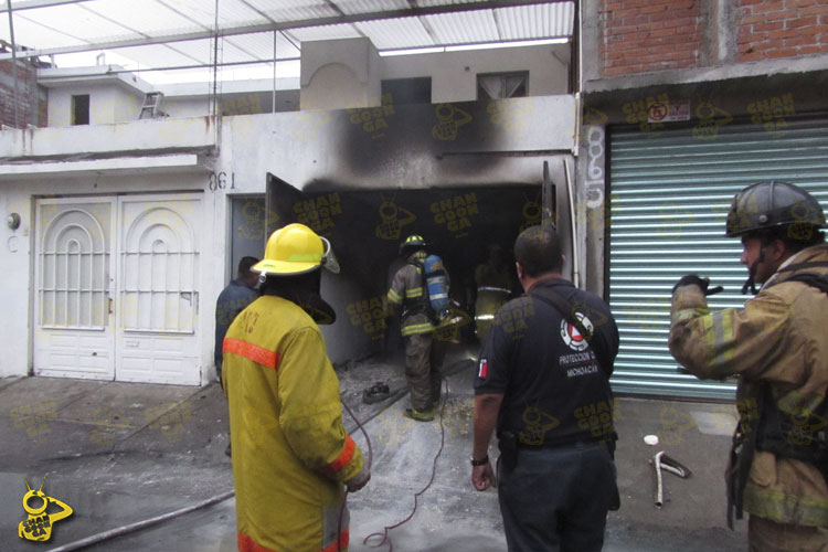 incendio-bomberos-Proteccion-Civil-Morelia