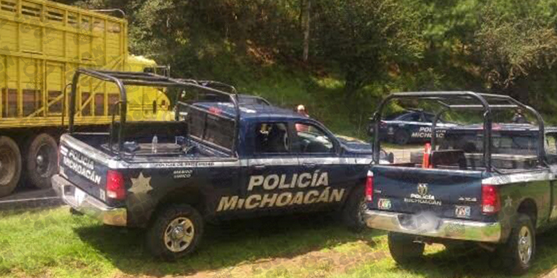 Desconocidos-Atacan-A-Balazos-A-La-Policía-Michoacán-En-Turicato