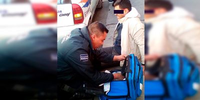 Polis-De-Morelia-Auxilia-A-Ciudadano-Tras-Choque-Vehicular