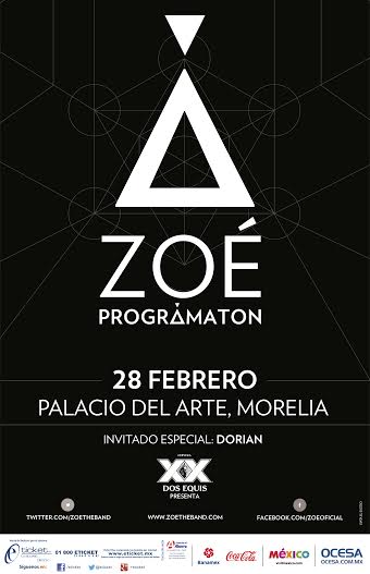 Zoé Morelia nueva fecha poster