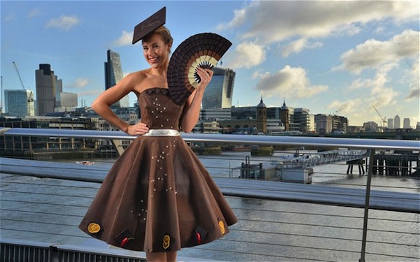 el vestido de chocolate moda en Europa
