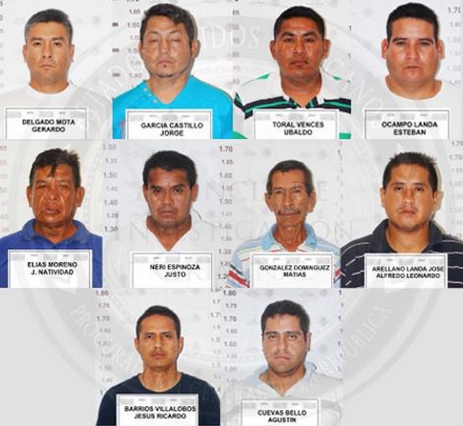 policías municipales de Iguala detenidos por normalistas de Ayotzinapa
