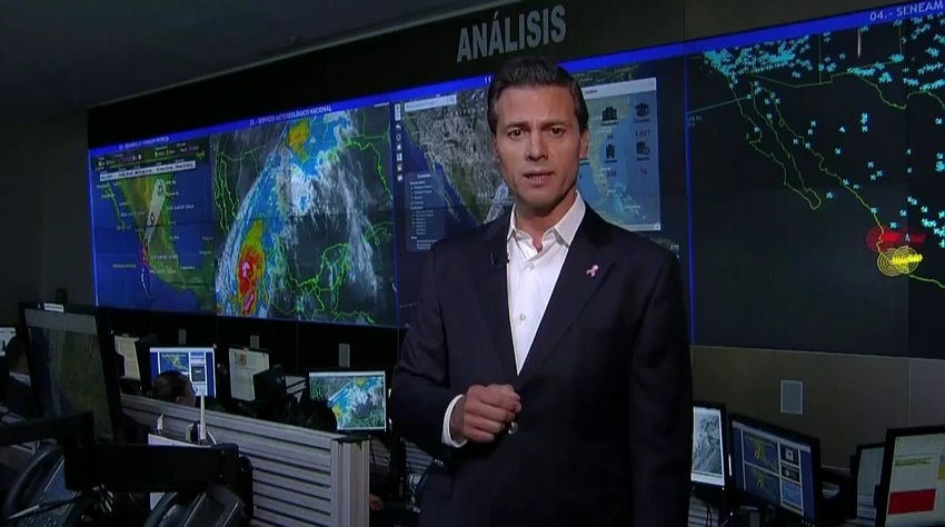 mensaje Peña Nieto huracán Patricia
