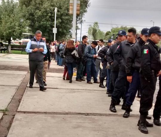 policias en paro en transito morelia