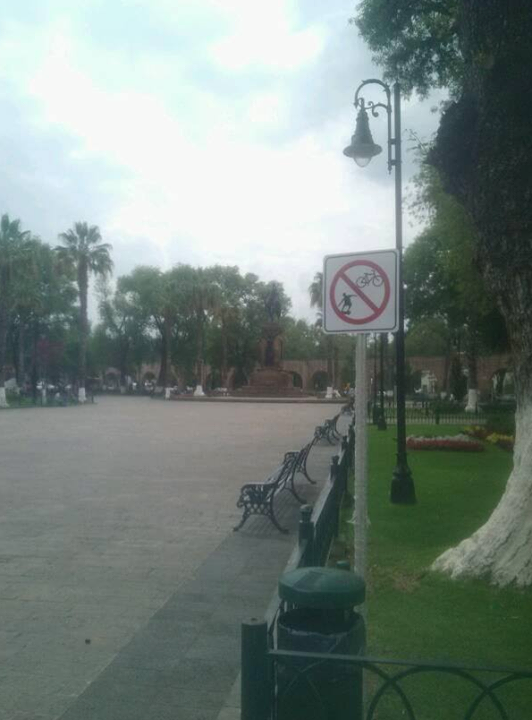 prohibición de bicis en el caballito