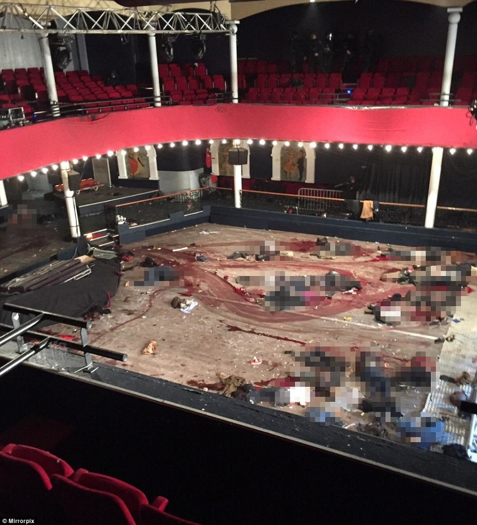 imagen interior Bataclan ataques terroristas Francia París