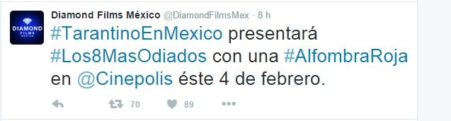 Quentin Tarantino Vendrá A México