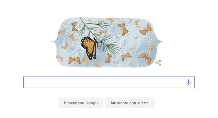 doodle mariposa monarca