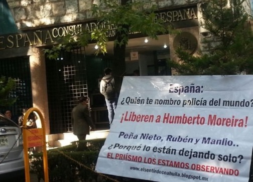 españa protesta consulado moreira