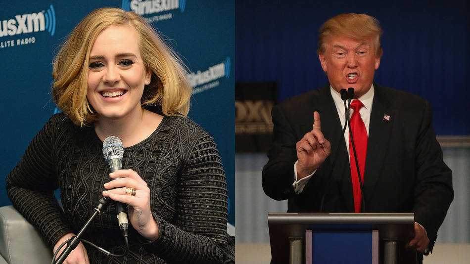 Adele rechaza participar en campaña electoral de Donald Trump