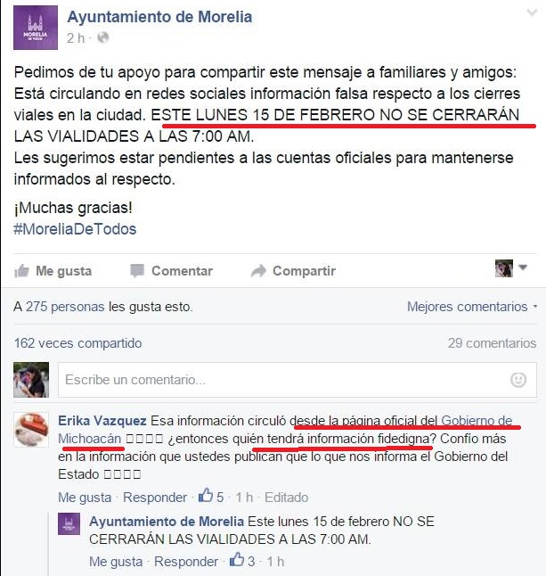 papa en morelia descoordinación