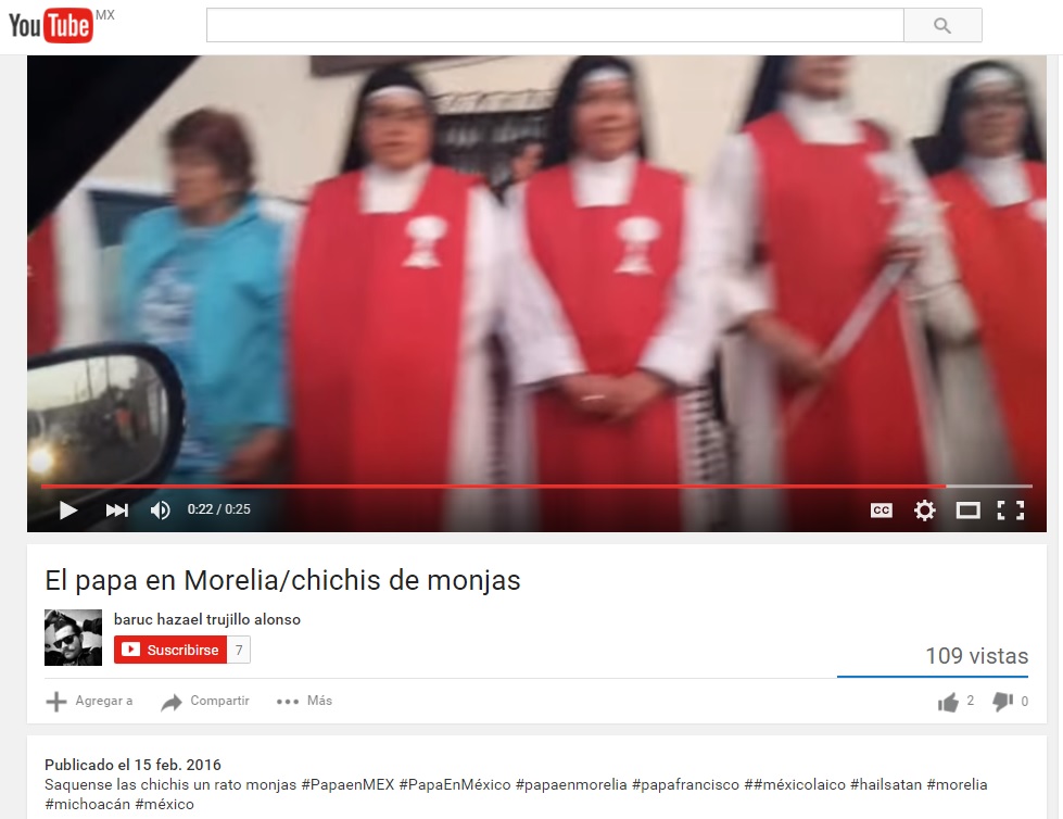 papa en morelia monjas chichis