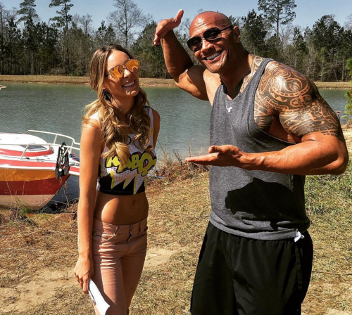 Dwayne Johnson the rock-belinda-baywatch