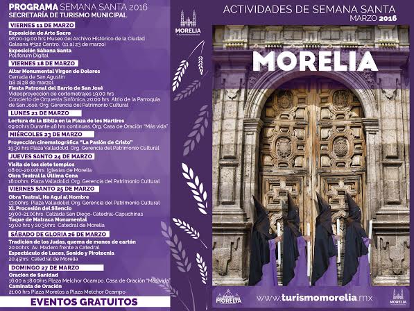 Actividades Morelia Semana Santa