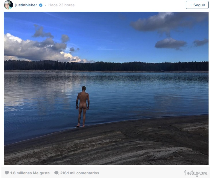 justin bieber desnudo instagram
