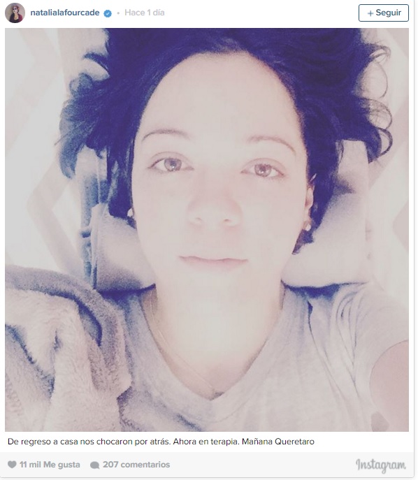 natalia lafourcade accidente