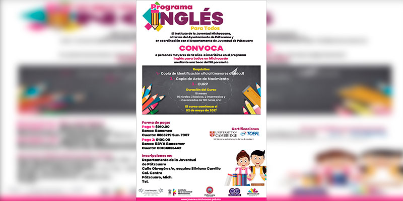 Invita-IJUMICH-A-La-Chaviza-Programa-Inglés-Para-Michoacán
