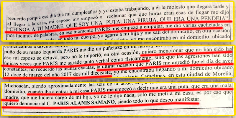 Paris Alanis Samano denuncia