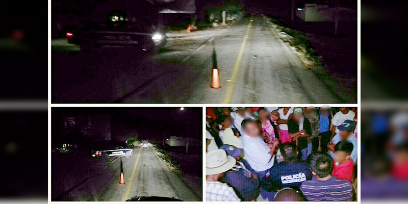 Tras-Bloqueo-Carretero-Por-Comuneros,-SSP-Libera-Carretera-En-Maruata