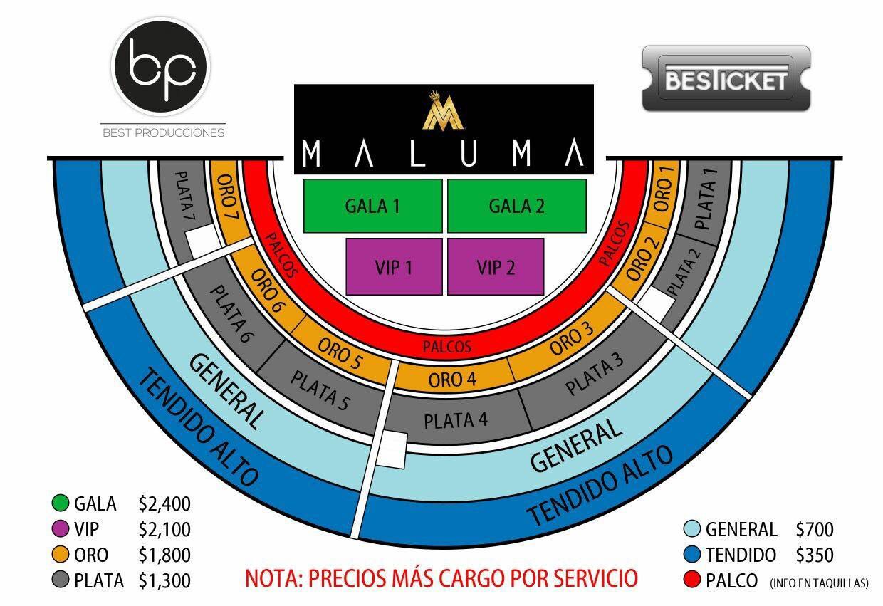 boletos maluma en morelia