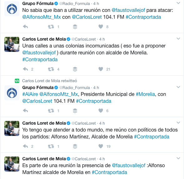 tuit carlos loret de mola-Alfonso Martinez Fausto Vallejo