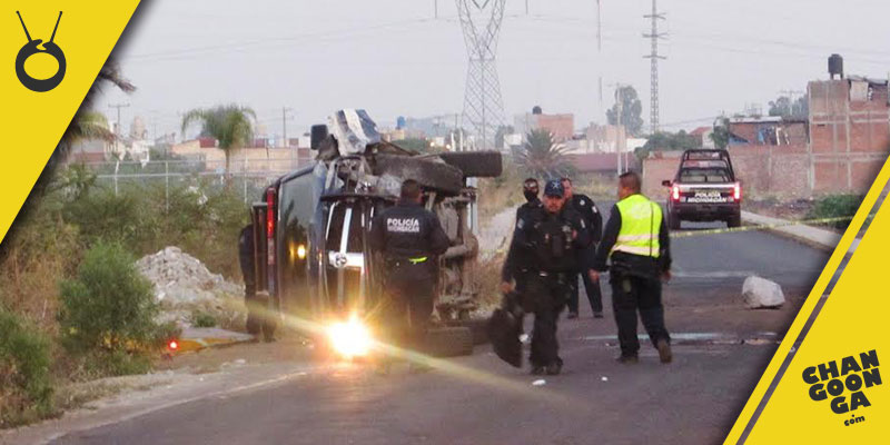 Vuelca-patrulla-en-Zamora;-3-policías-heridos
