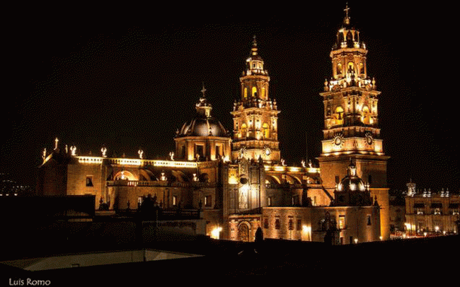Catedral-Morelia-noche