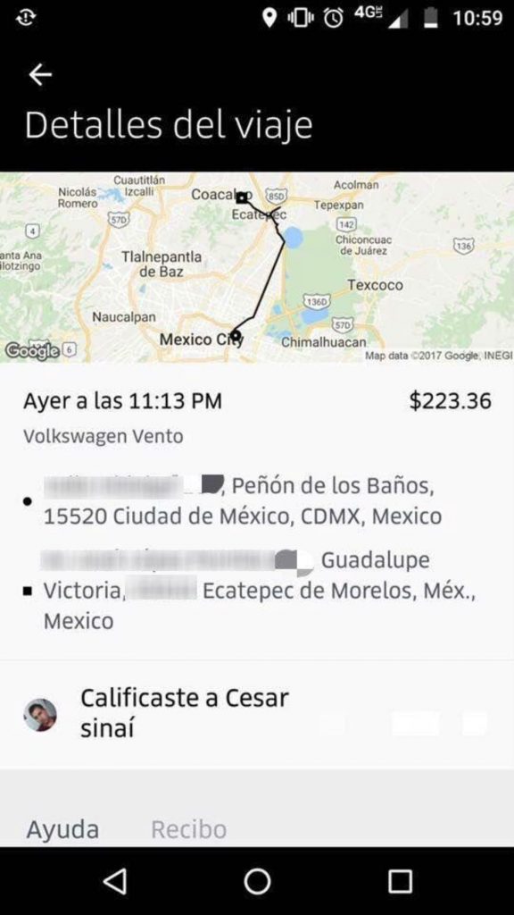 chofer uber abuso sexual
