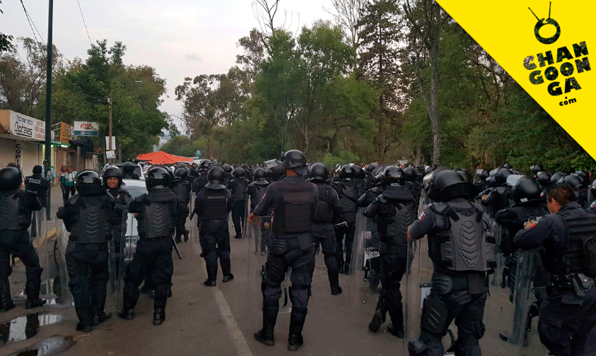 desalojo-manifestantes-CNTE-Michoacán-Finanzas-Morelia-2