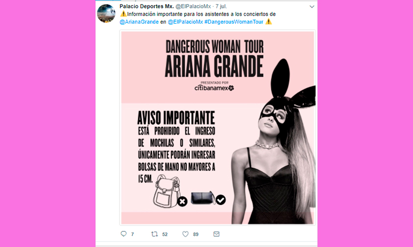 Ariana-Grande-Palacio-de-los-Deportes-Ciudad-de-México-Dangerous-Woman-Tour