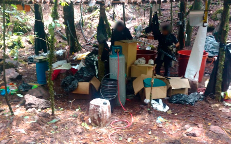 Asegura-SSP-Laboratorio-Para-Elaboración-De-Droga-En-Tingambato