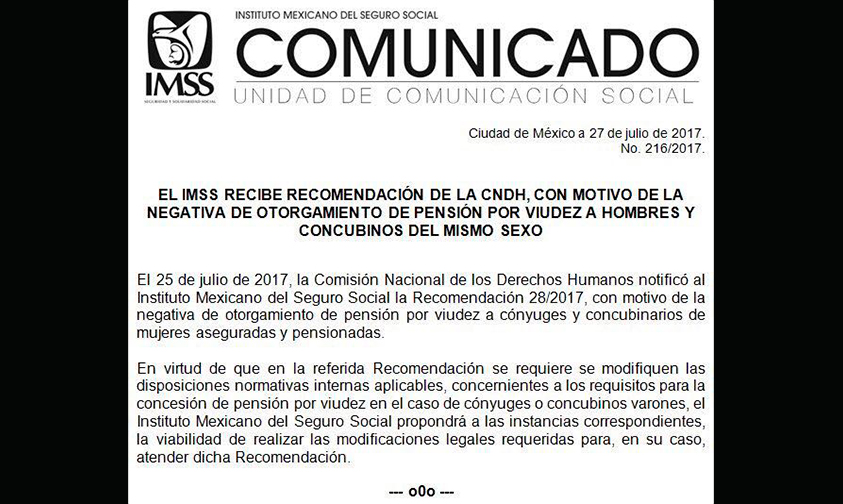 caso-pensión-hombres-concubinos-IMSS-CNDH-México