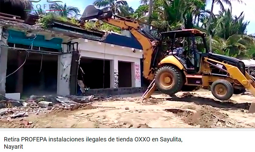 Profepa-demoler-instalación-ilegal-Oxxo-Playa-Sayulita-Nayarit