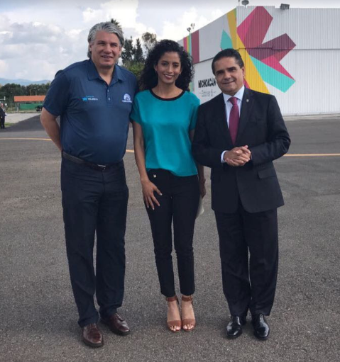 Silvano Aureoles Conejo-Roberto González Narozky, director de la Liga Telmex-Telcel México