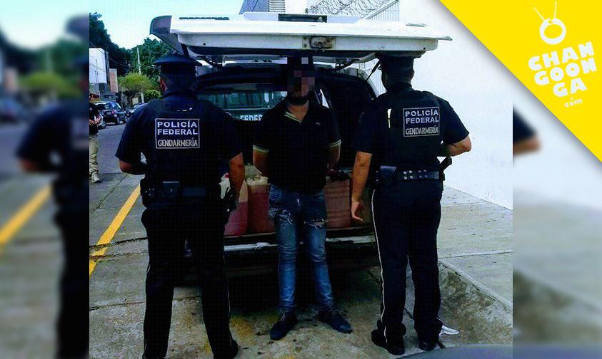 arrestar-hombre-gasolina-robada-huachicoleros-Morelia